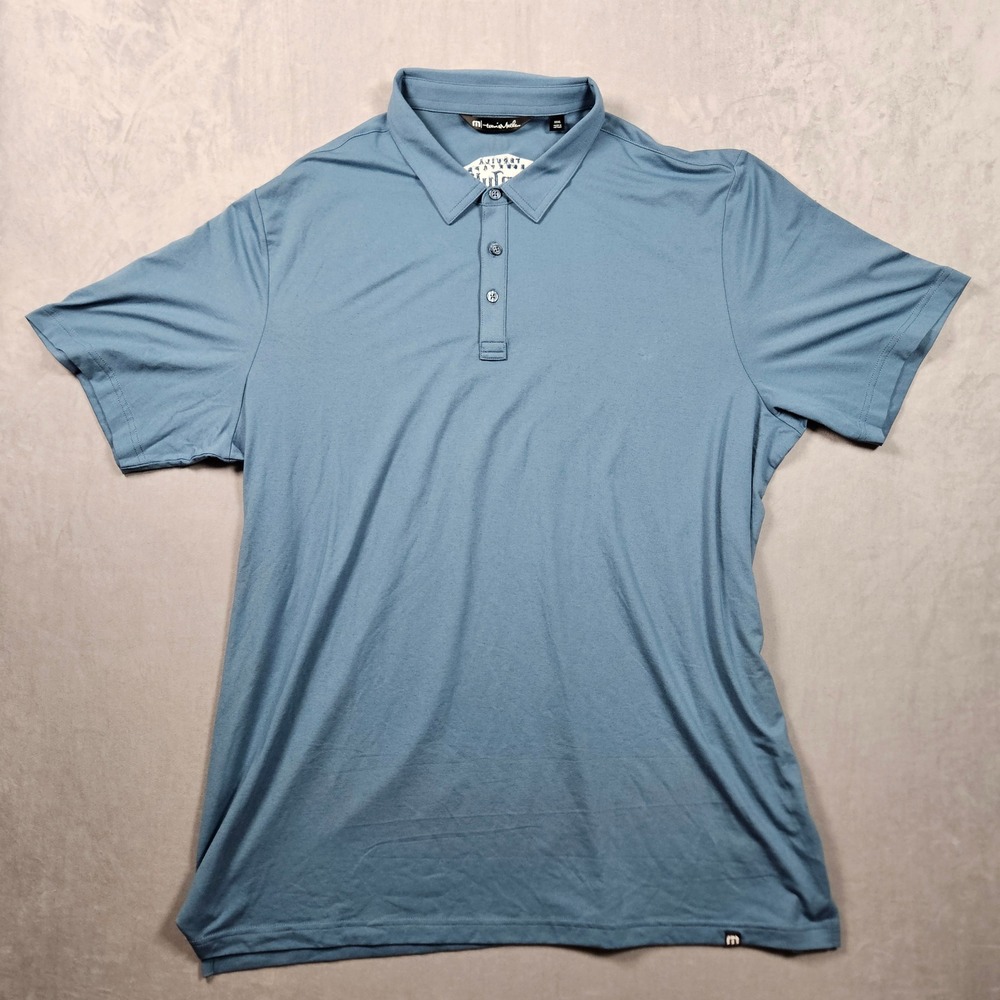 Travis Mathew Polo‎ Shirt Mens XXXL Blue Don Julio Tequila Performance Stretch
